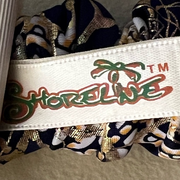 Cruise Away In This Abstract Gold Foil Halter Maxi Dress. Gold foil design + Sun - Picture 7 of 7